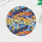 Barcelona Colors Mosaic Mouse Pad - The Global Wanderer