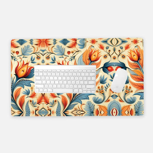 Bavarian Fall Folk Art Desk Mat - The Global Wanderer