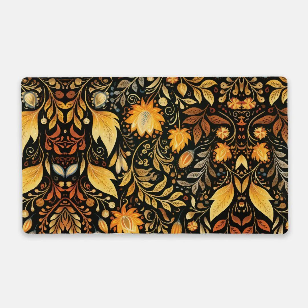 Bavarian Fall Folk Art Desk Mat - The Global Wanderer