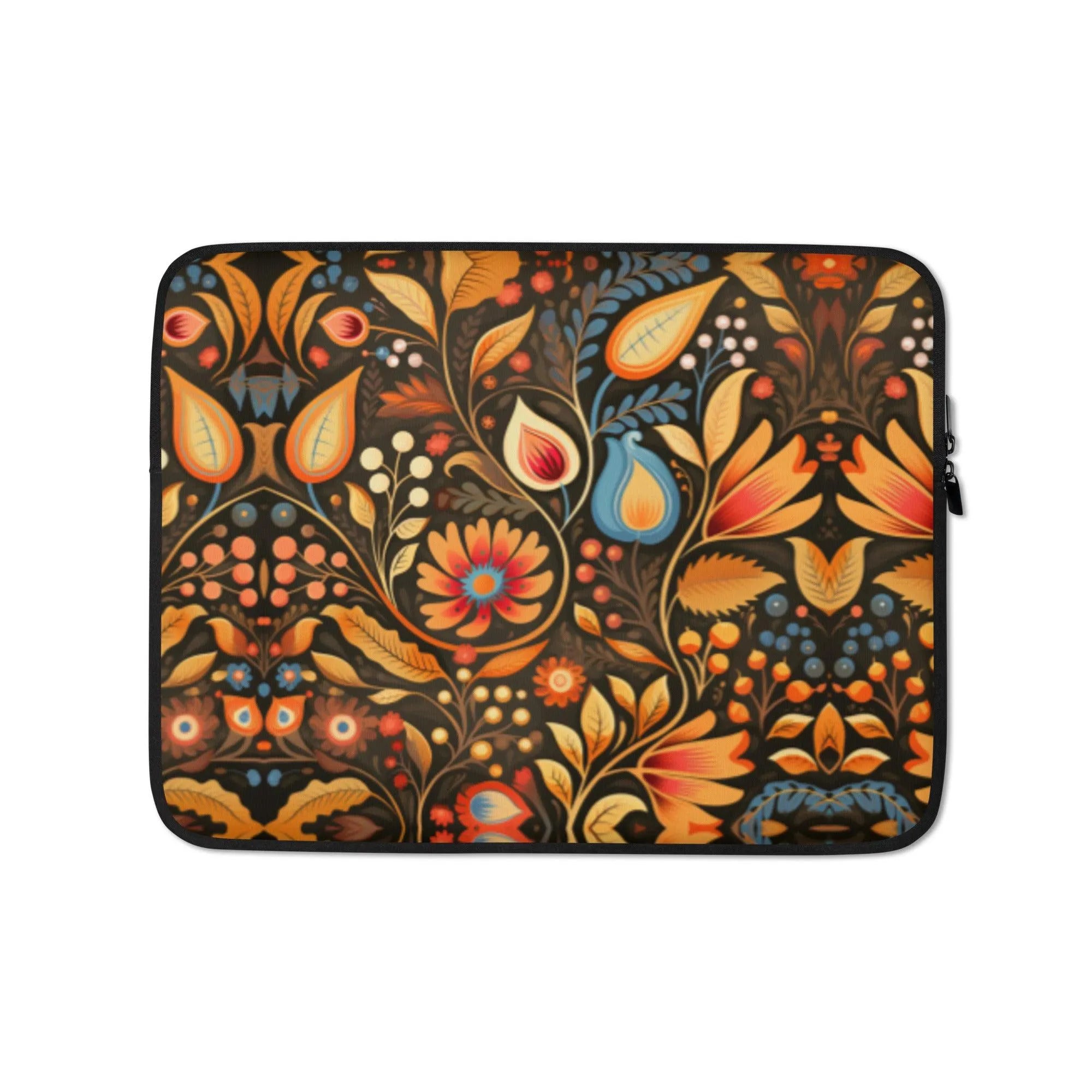 Bavarian Fall Folk Art Laptop Case - The Global Wanderer