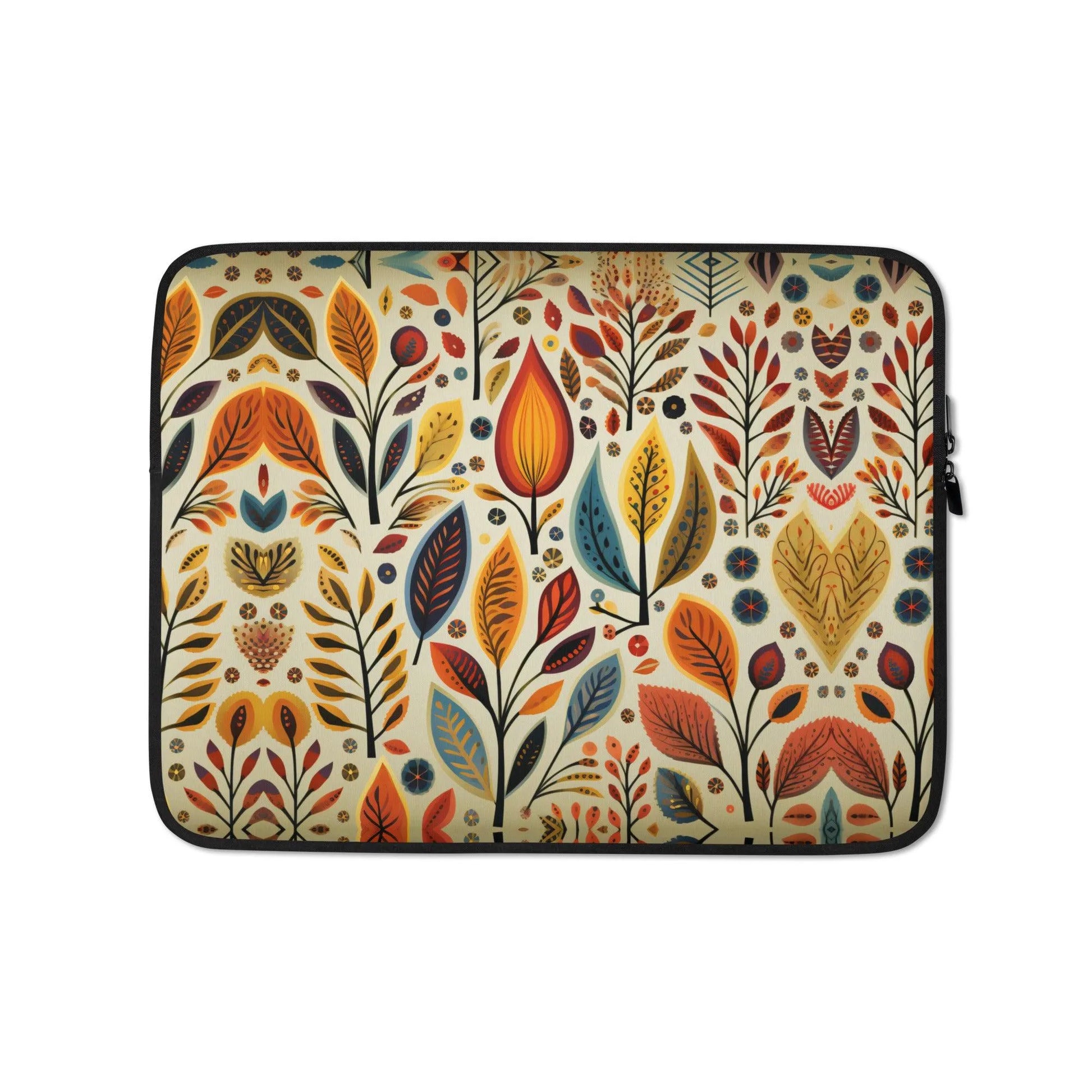 Bavarian Fall Folk Art Laptop Case - The Global Wanderer