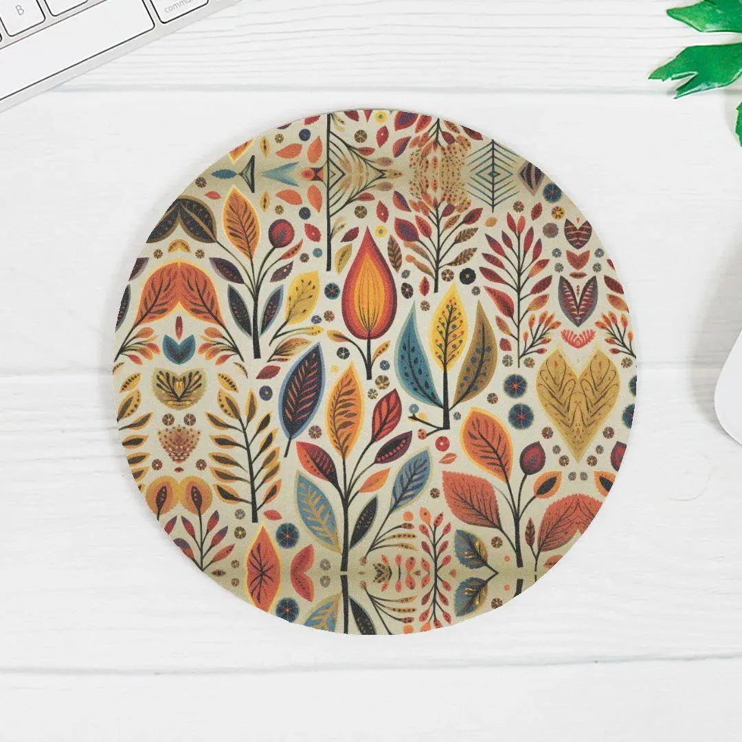 Bavarian Fall Folk Art Mouse Pad - The Global Wanderer