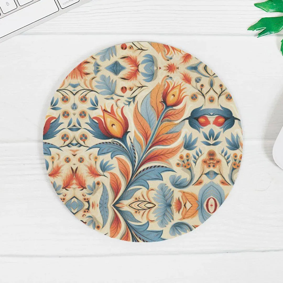 Bavarian Fall Folk Art Mouse Pad - The Global Wanderer