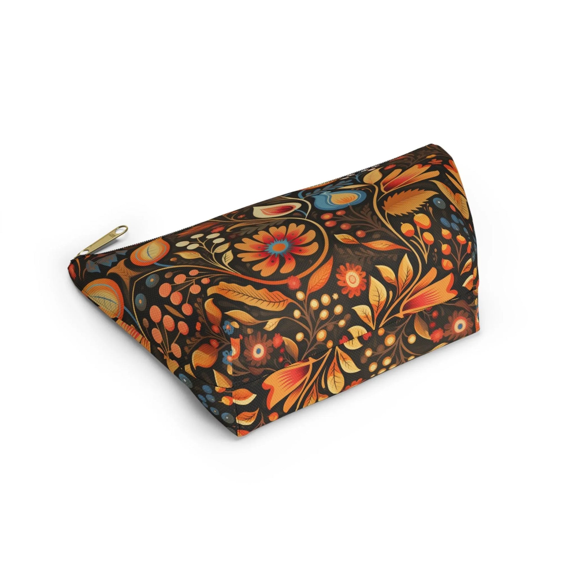 Bavarian Fall Folk Art Print Pouch - The Global Wanderer