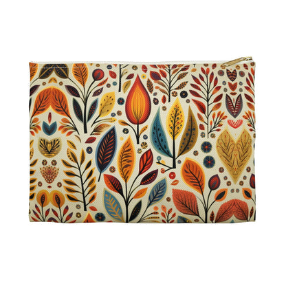 Bavarian Fall Folk Art Print Pouch - The Global Wanderer