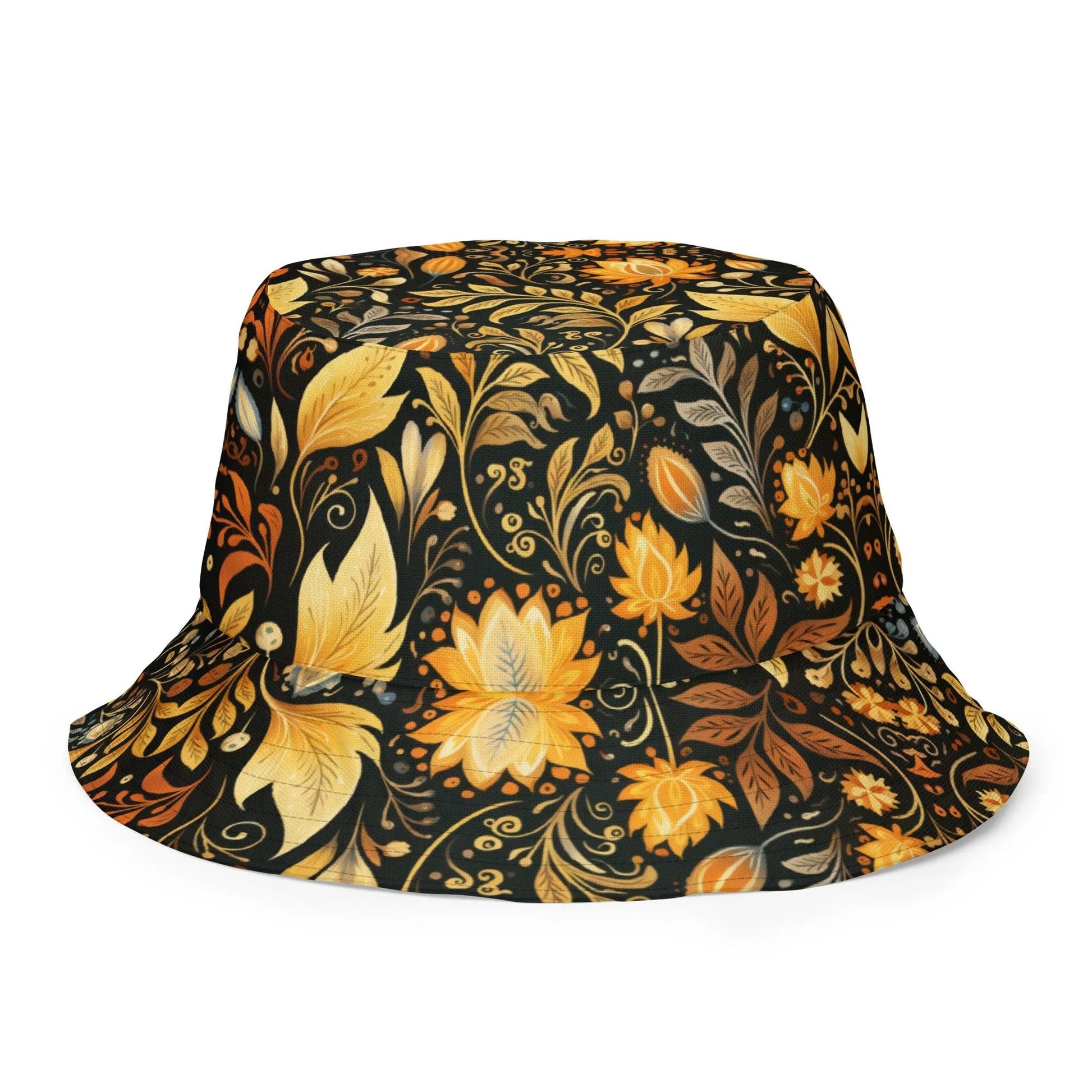 Bavarian Fall Folk Art Reversible Bucket Hat - The Global Wanderer