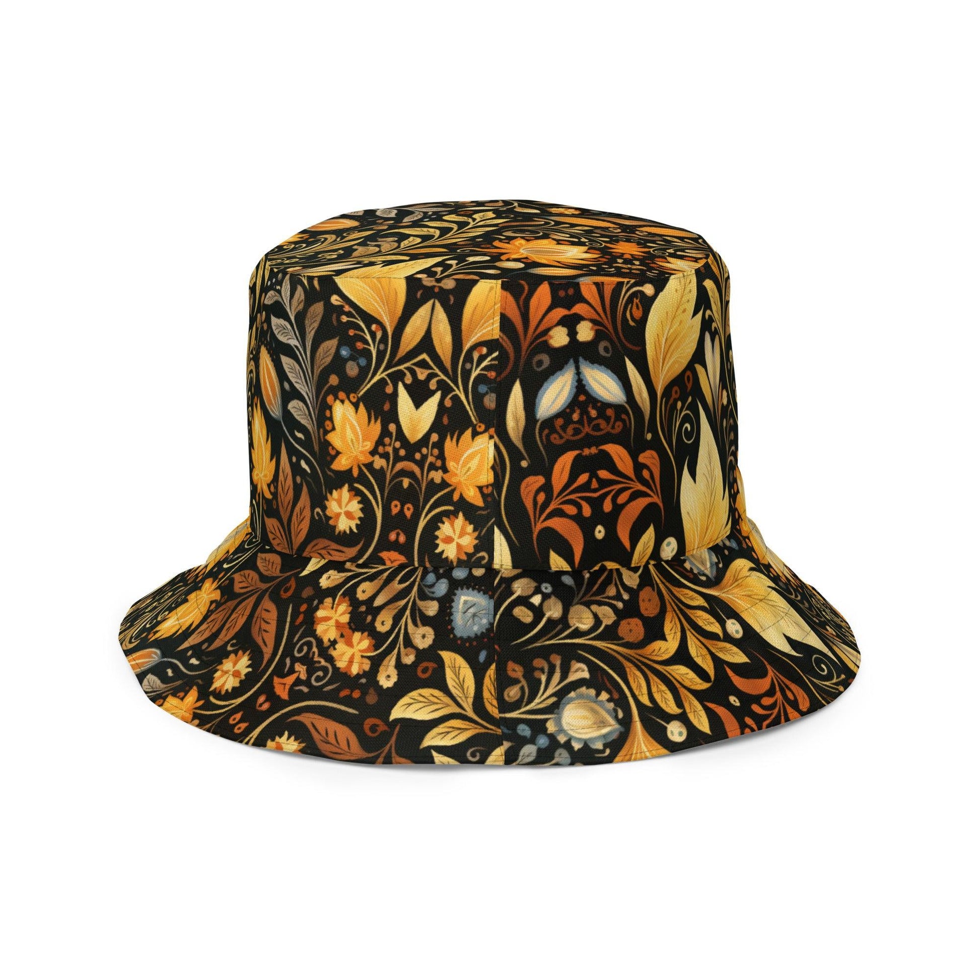 Bavarian Fall Folk Art Reversible Bucket Hat - The Global Wanderer