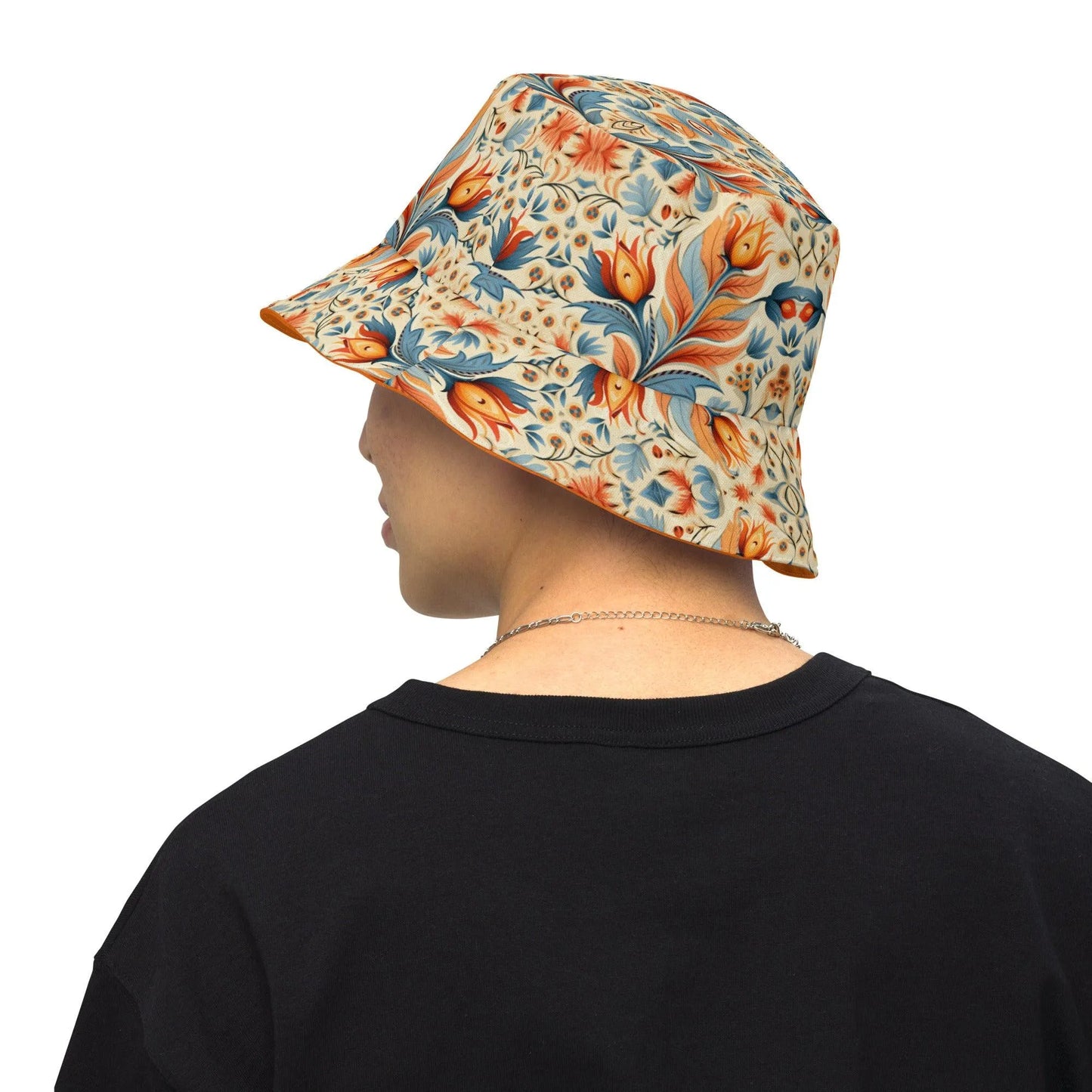 Bavarian Fall Folk Art Reversible Bucket Hat - The Global Wanderer