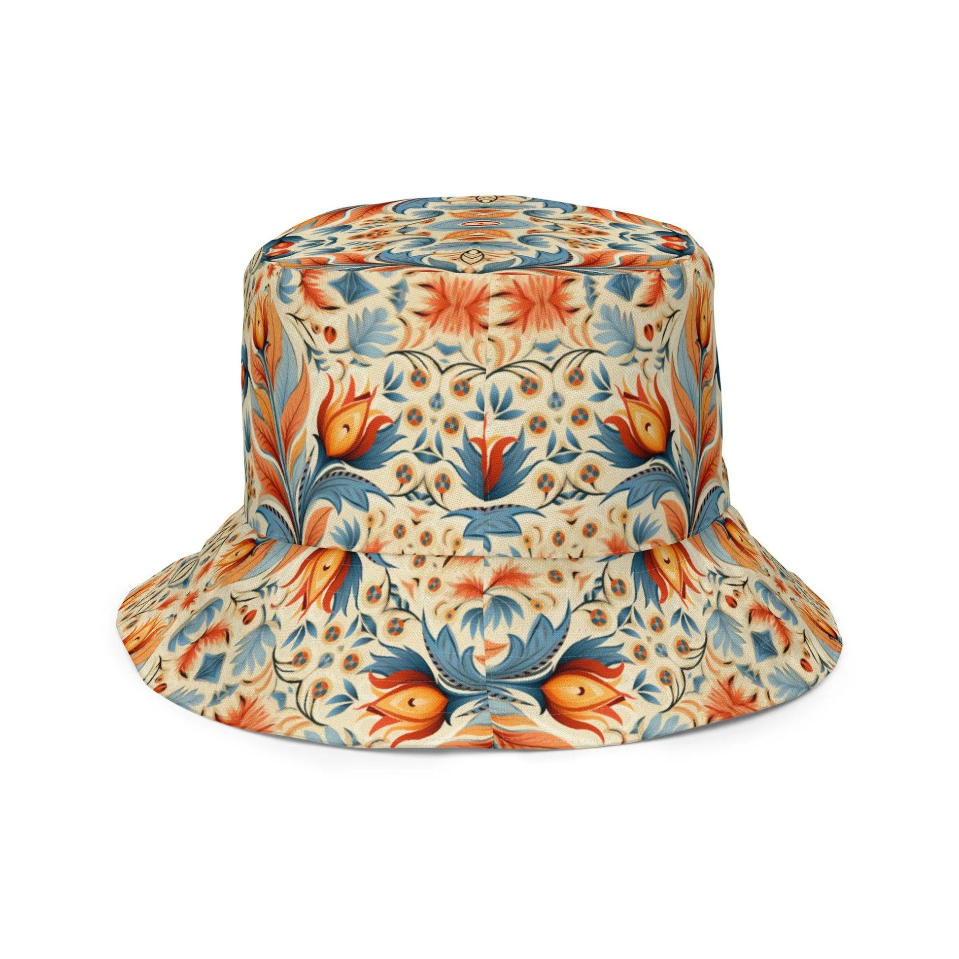 Bavarian Fall Folk Art Reversible Bucket Hat - The Global Wanderer