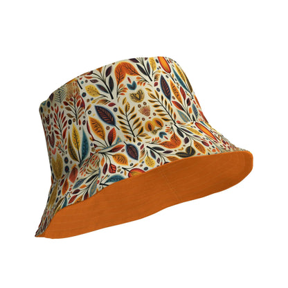 Bavarian Fall Folk Art Reversible Bucket Hat - The Global Wanderer