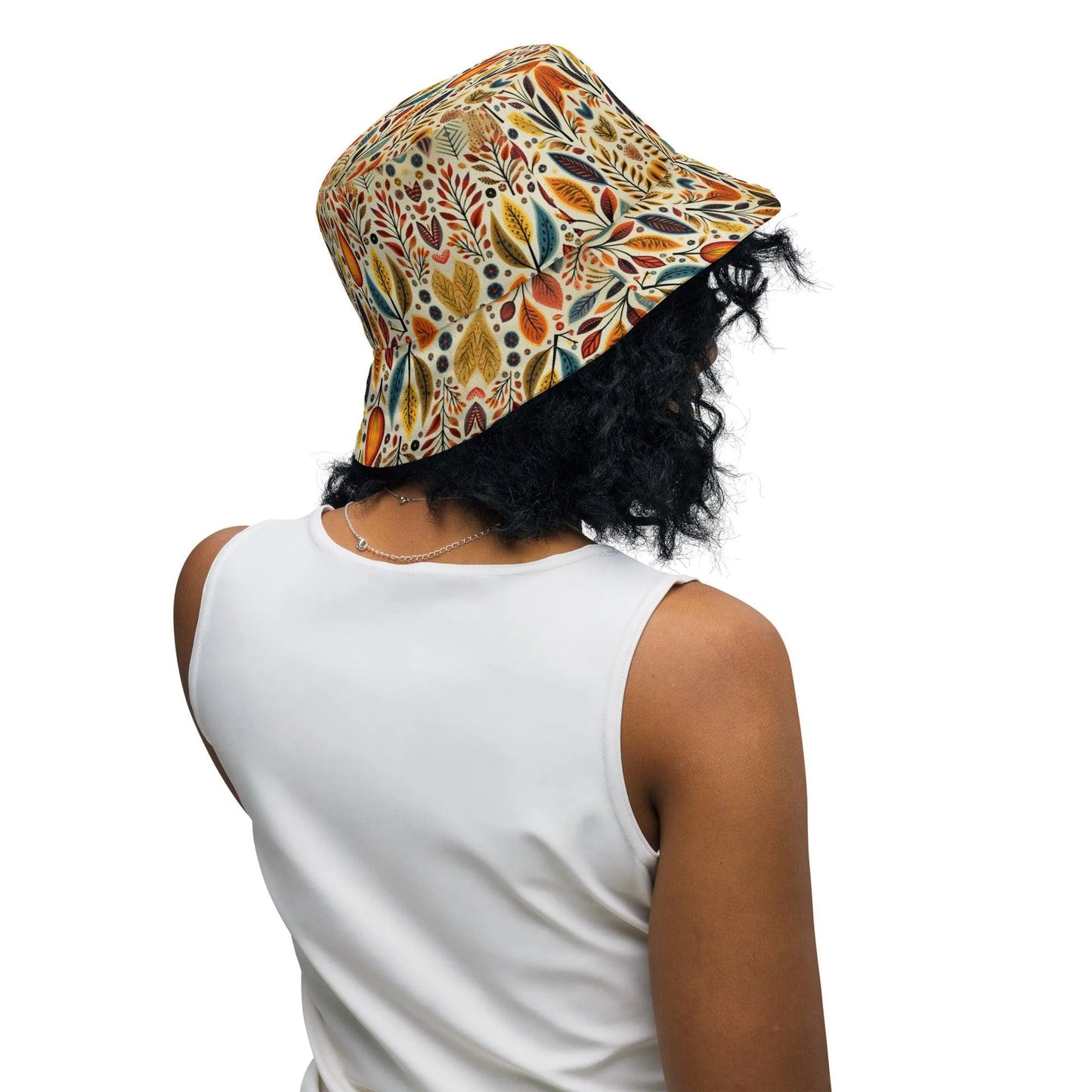 Bavarian Fall Folk Art Reversible Bucket Hat - The Global Wanderer