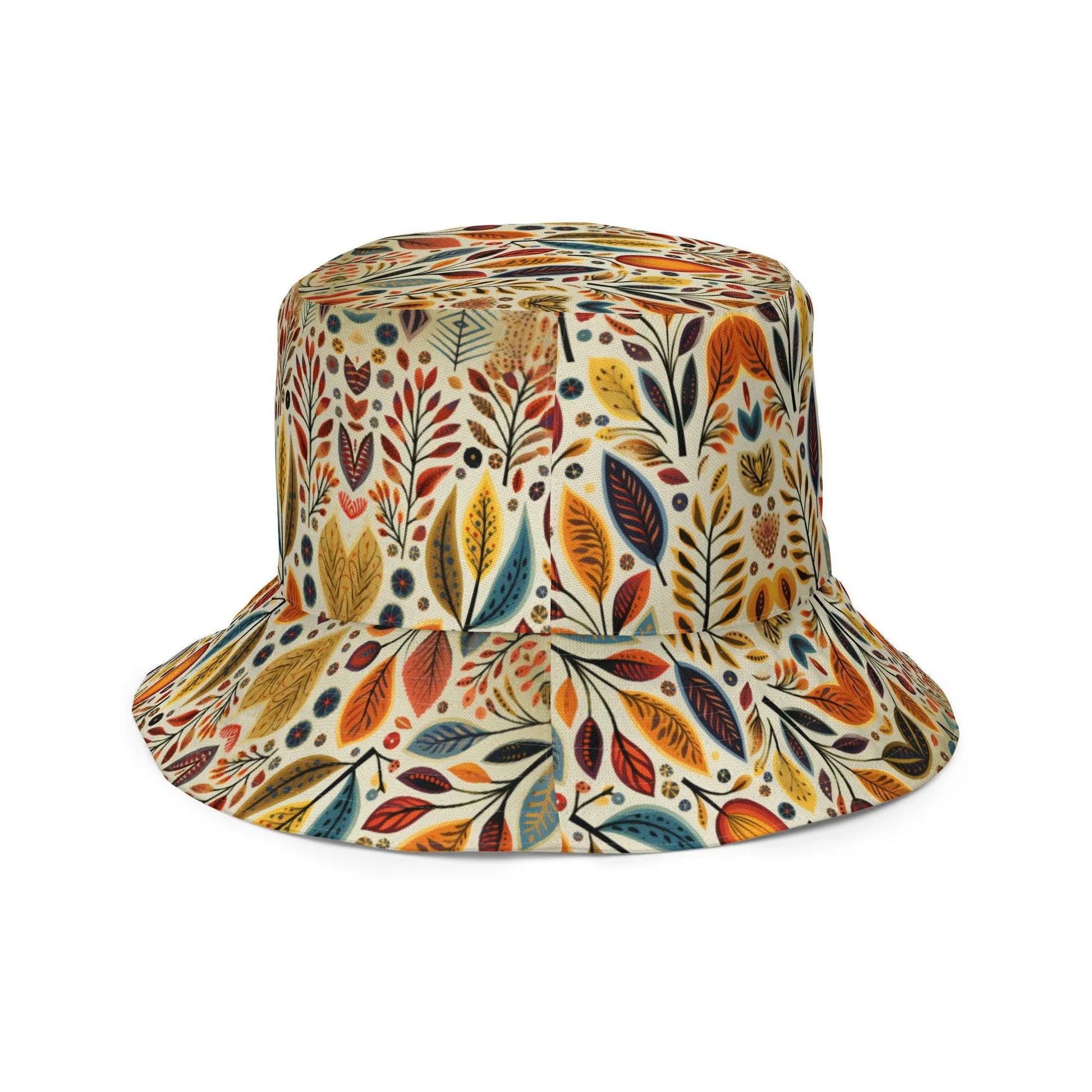 Bavarian Fall Folk Art Reversible Bucket Hat - The Global Wanderer