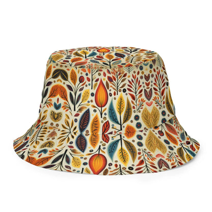 Bavarian Fall Folk Art Reversible Bucket Hat - The Global Wanderer