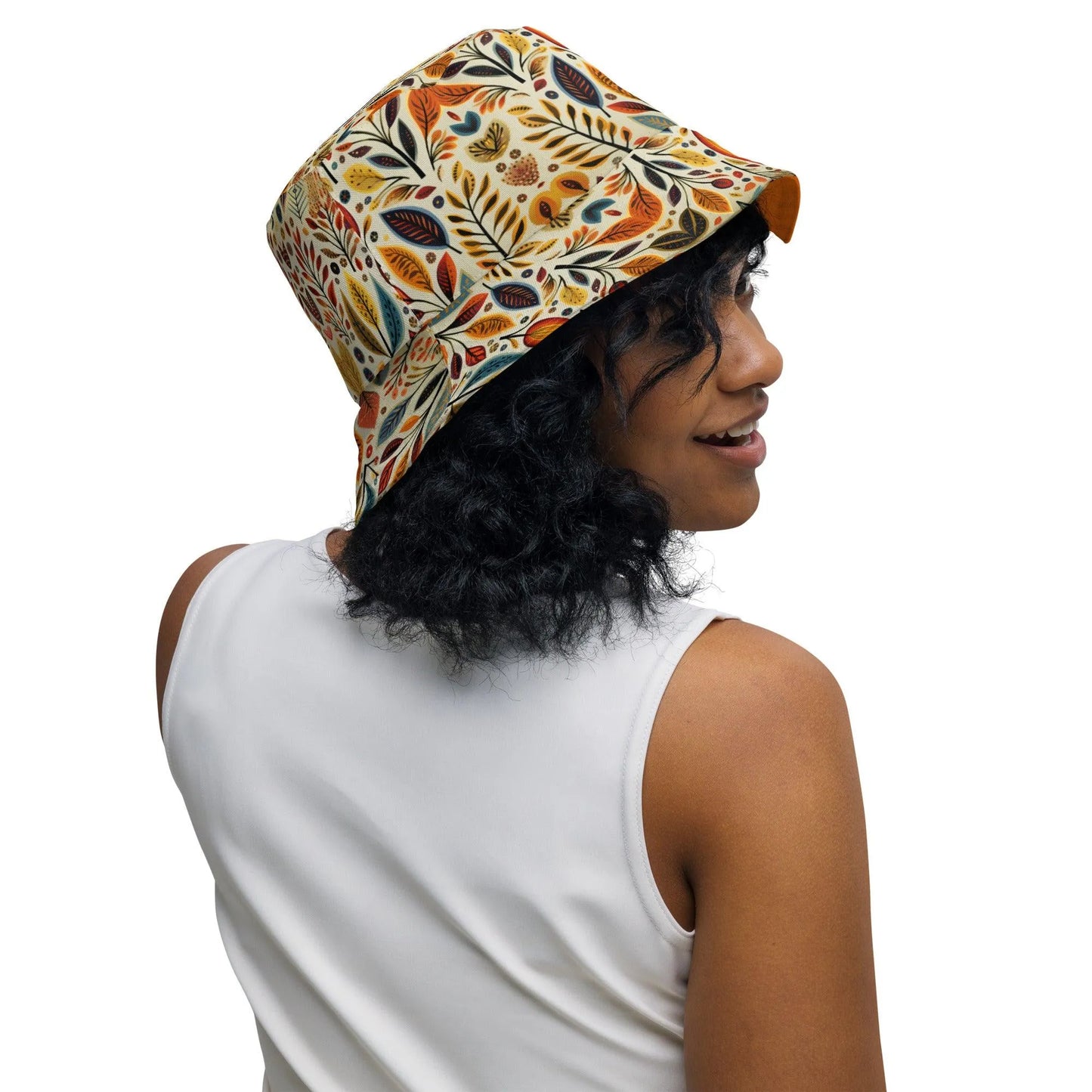 Bavarian Fall Folk Art Reversible Bucket Hat - The Global Wanderer