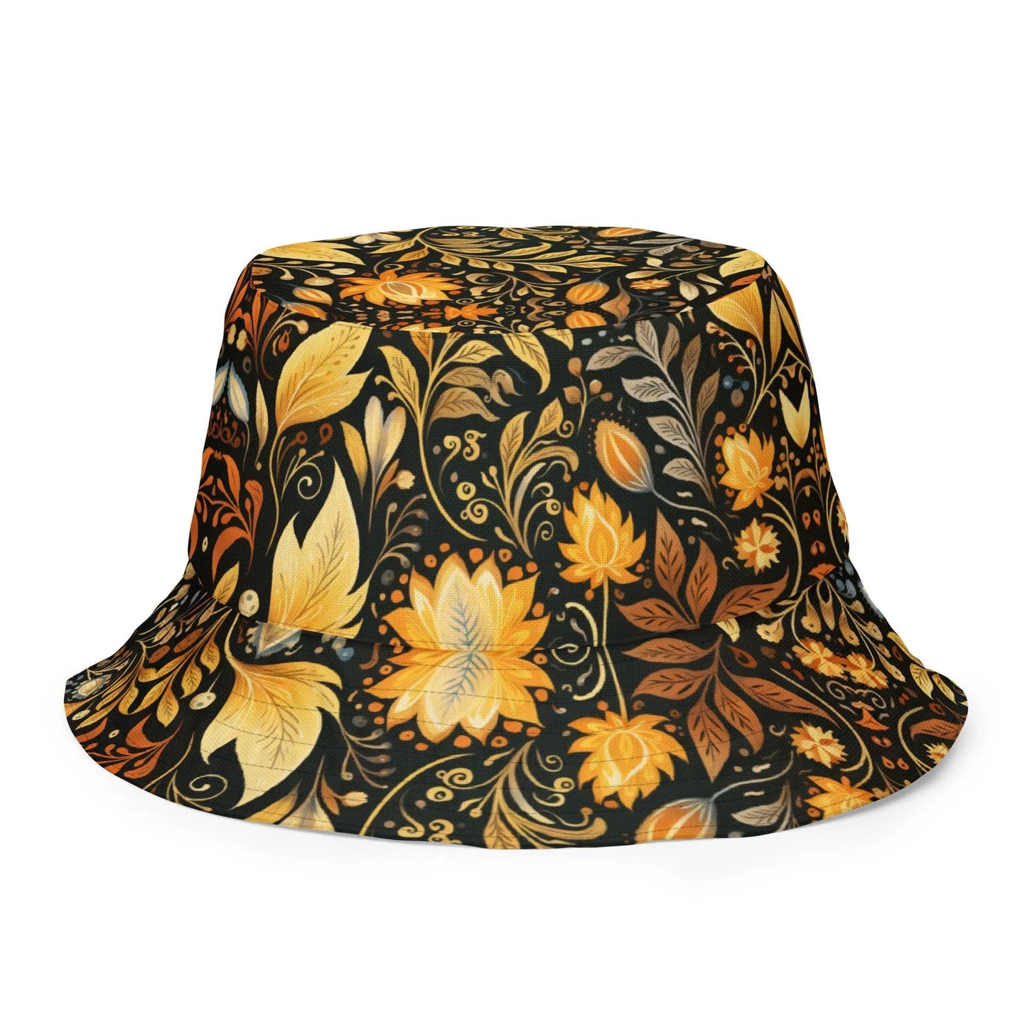 Bavarian Fall Folk Art Reversible Bucket Hat - The Global Wanderer