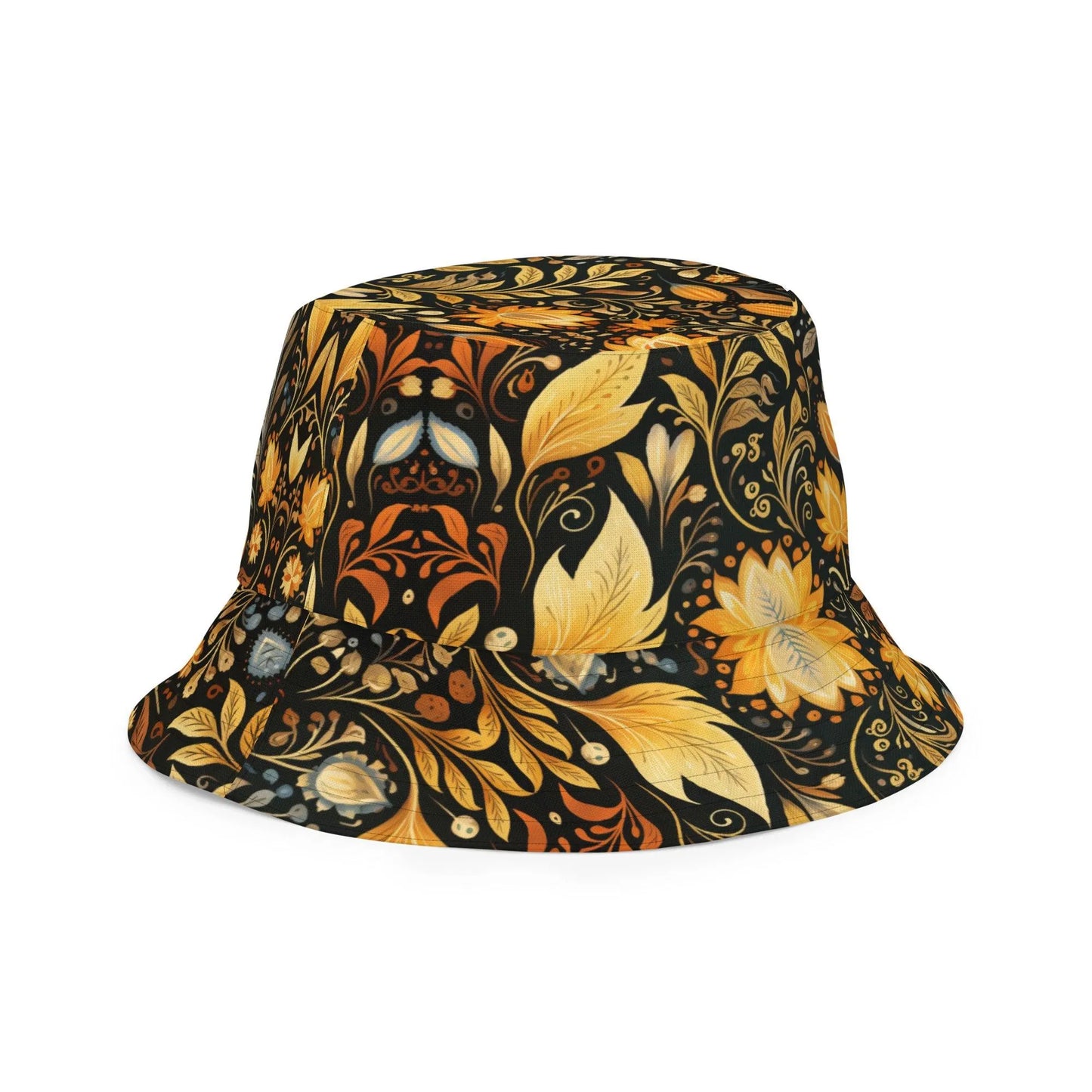 Bavarian Fall Folk Art Reversible Bucket Hat - The Global Wanderer