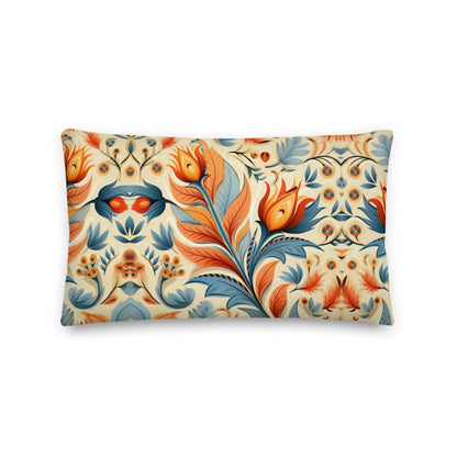 Bavarian Fall Folk Art Throw Pillow - The Global Wanderer