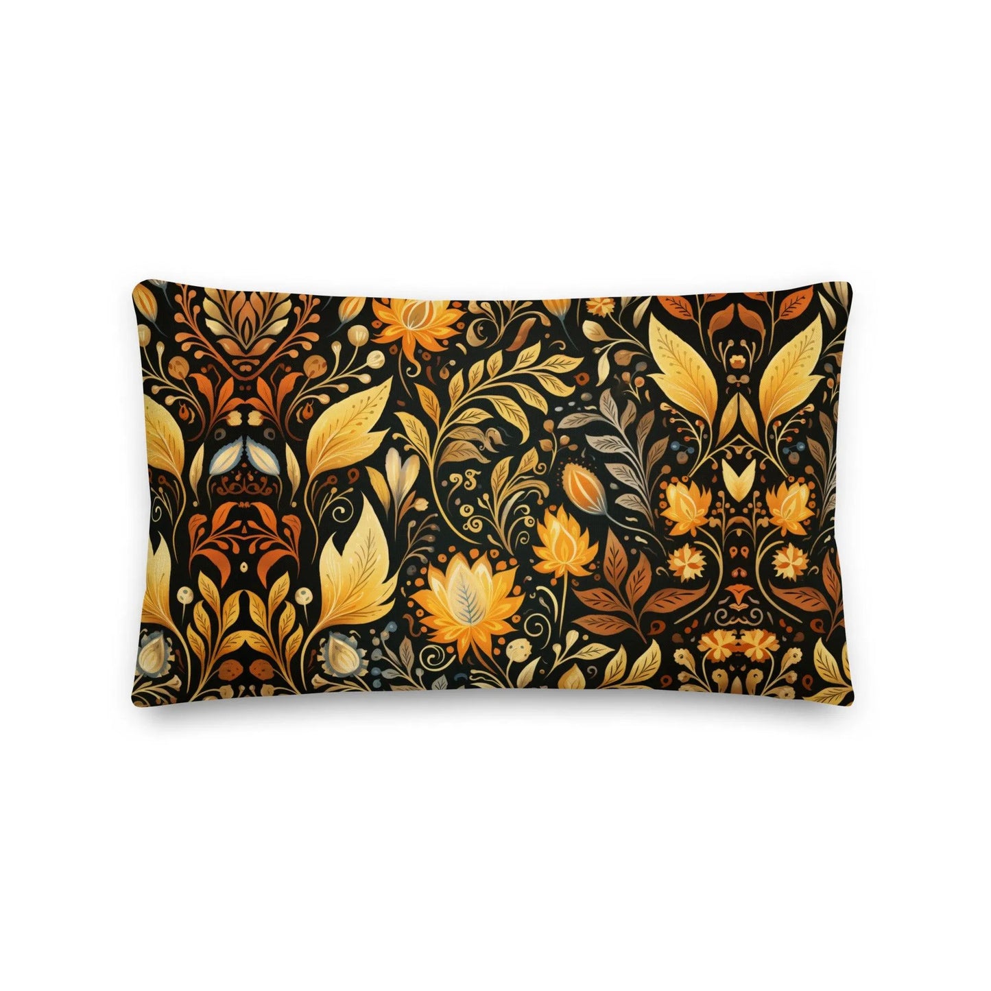 Bavarian Fall Folk Art Throw Pillow - The Global Wanderer