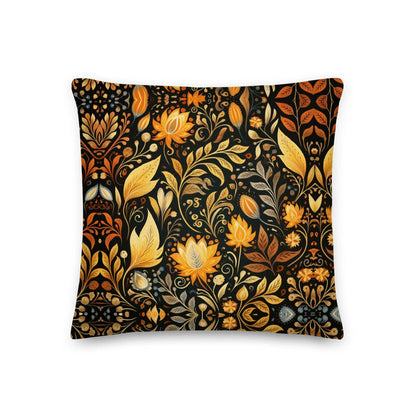 Bavarian Fall Folk Art Throw Pillow - The Global Wanderer