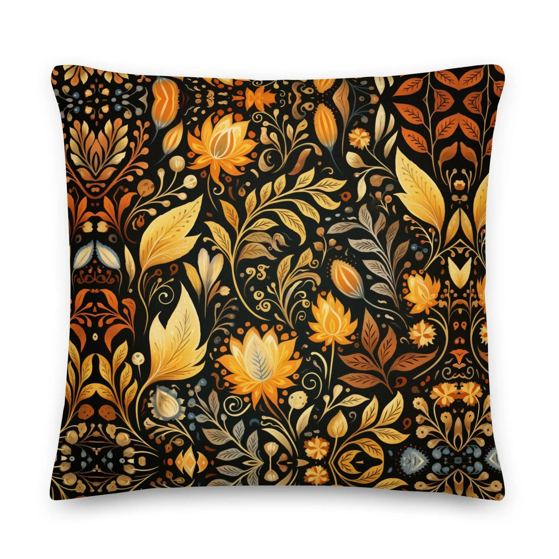 Bavarian Fall Folk Art Throw Pillow - The Global Wanderer