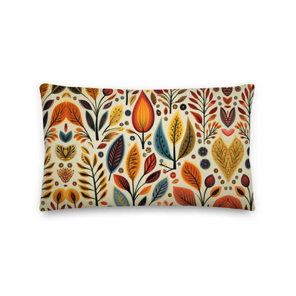 Bavarian Fall Folk Art Throw Pillow - The Global Wanderer