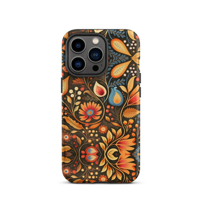 Bavarian Fall Folk Art Tough MagSafe iPhone® Case - The Global Wanderer