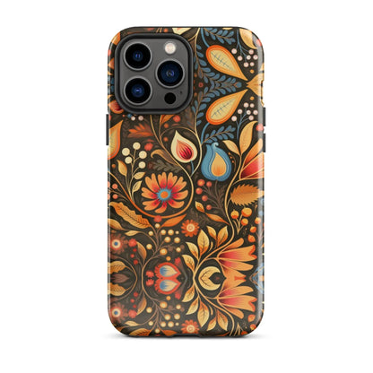 Bavarian Fall Folk Art Tough MagSafe iPhone® Case - The Global Wanderer