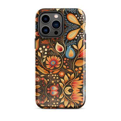 Bavarian Fall Folk Art Tough MagSafe iPhone® Case - The Global Wanderer