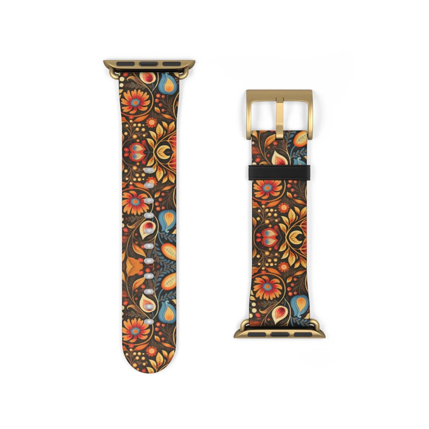 Bavarian Fall Folk Art Watch Band - The Global Wanderer