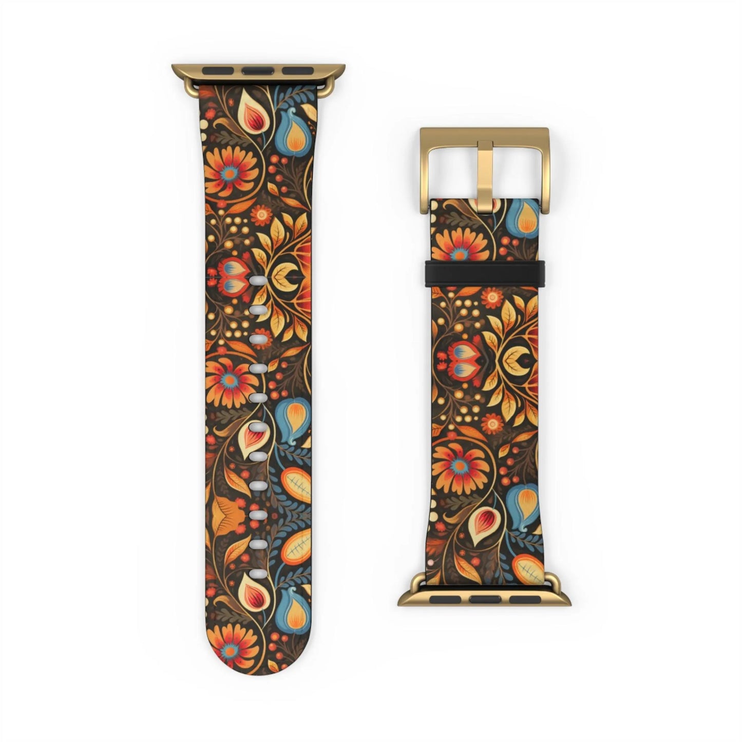 Bavarian Fall Folk Art Watch Band - The Global Wanderer