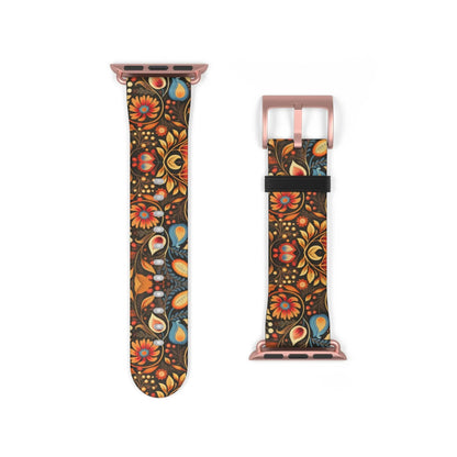 Bavarian Fall Folk Art Watch Band - The Global Wanderer