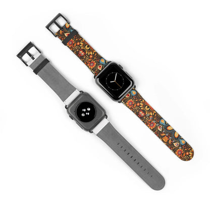 Bavarian Fall Folk Art Watch Band - The Global Wanderer