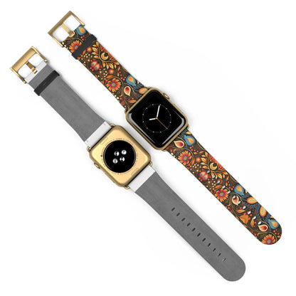 Bavarian Fall Folk Art Watch Band - The Global Wanderer