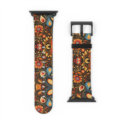 Bavarian Fall Folk Art Watch Band - The Global Wanderer