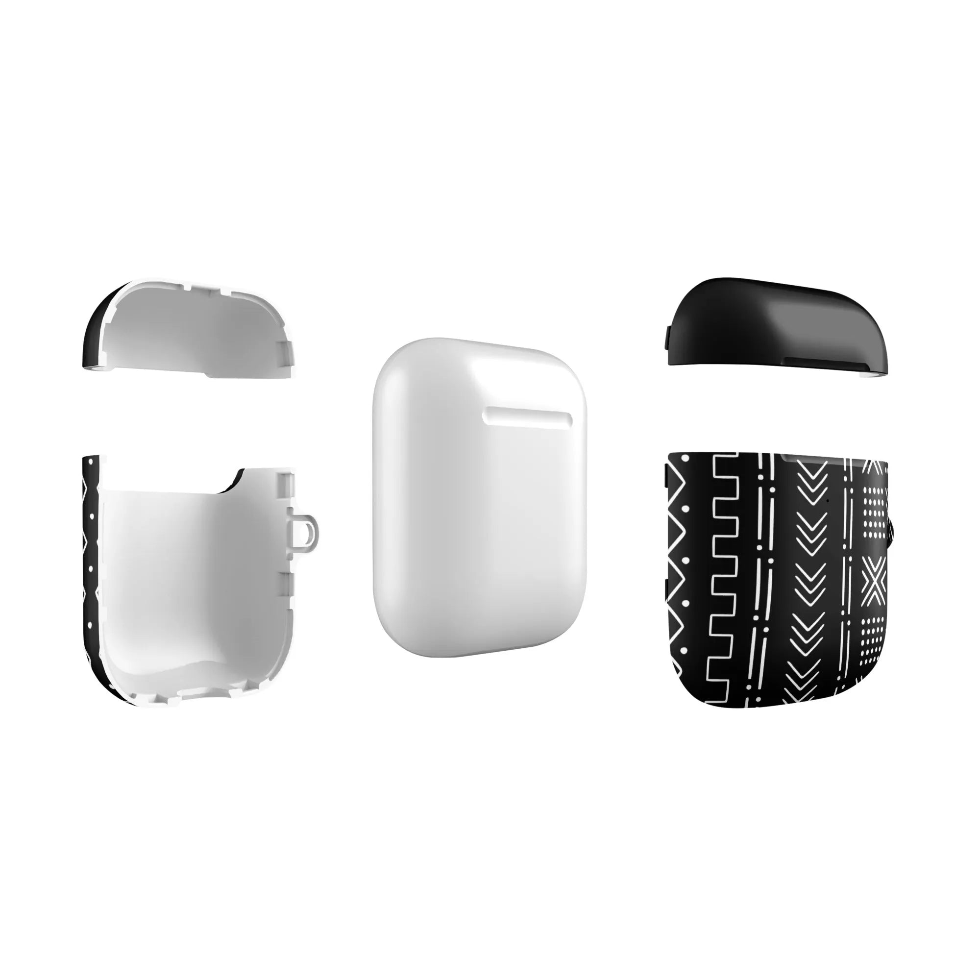 Black Mud Cloth AirPod Case - The Global Wanderer