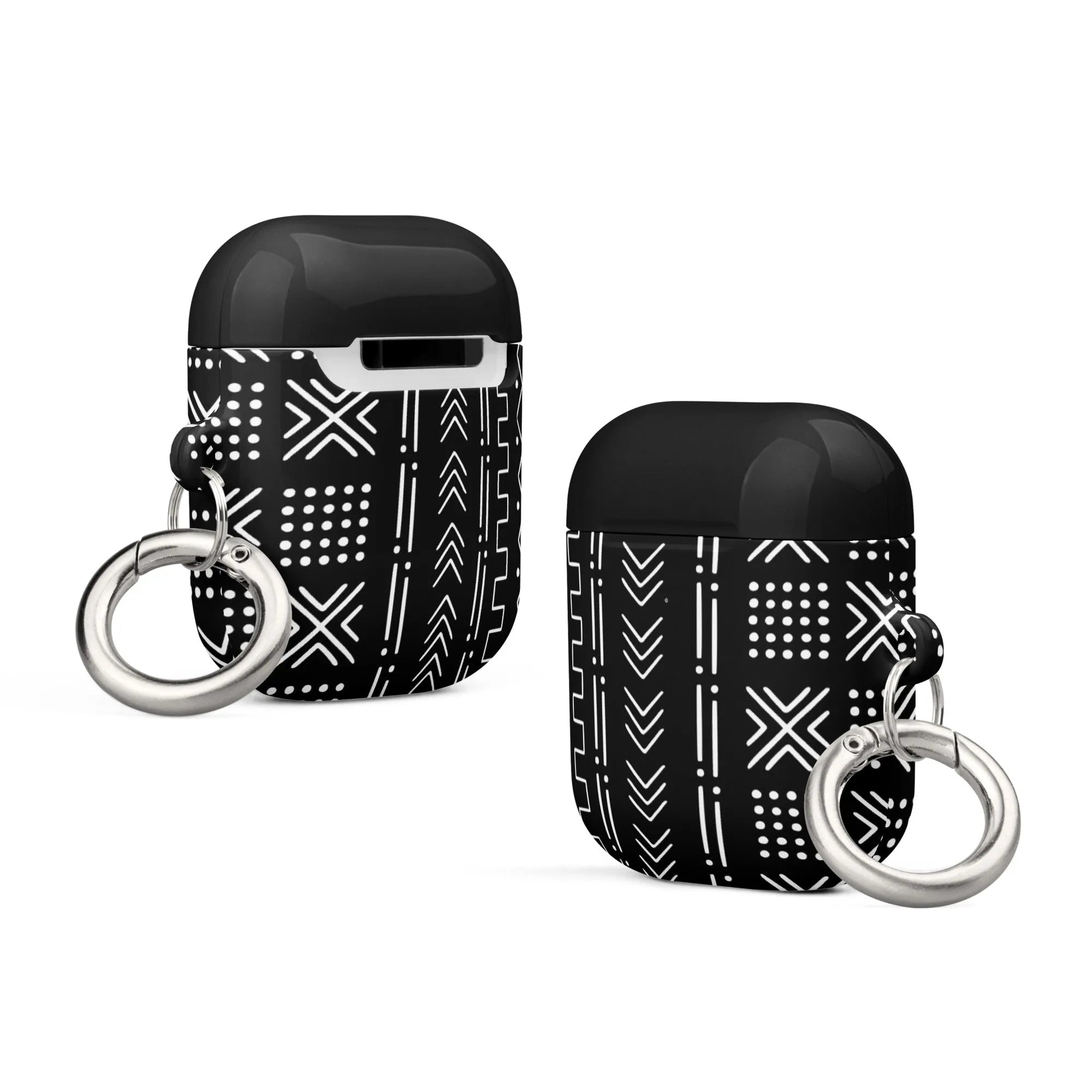 Black Mud Cloth AirPod Case - The Global Wanderer