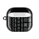 Black Mud Cloth AirPods 4 Case - The Global Wanderer