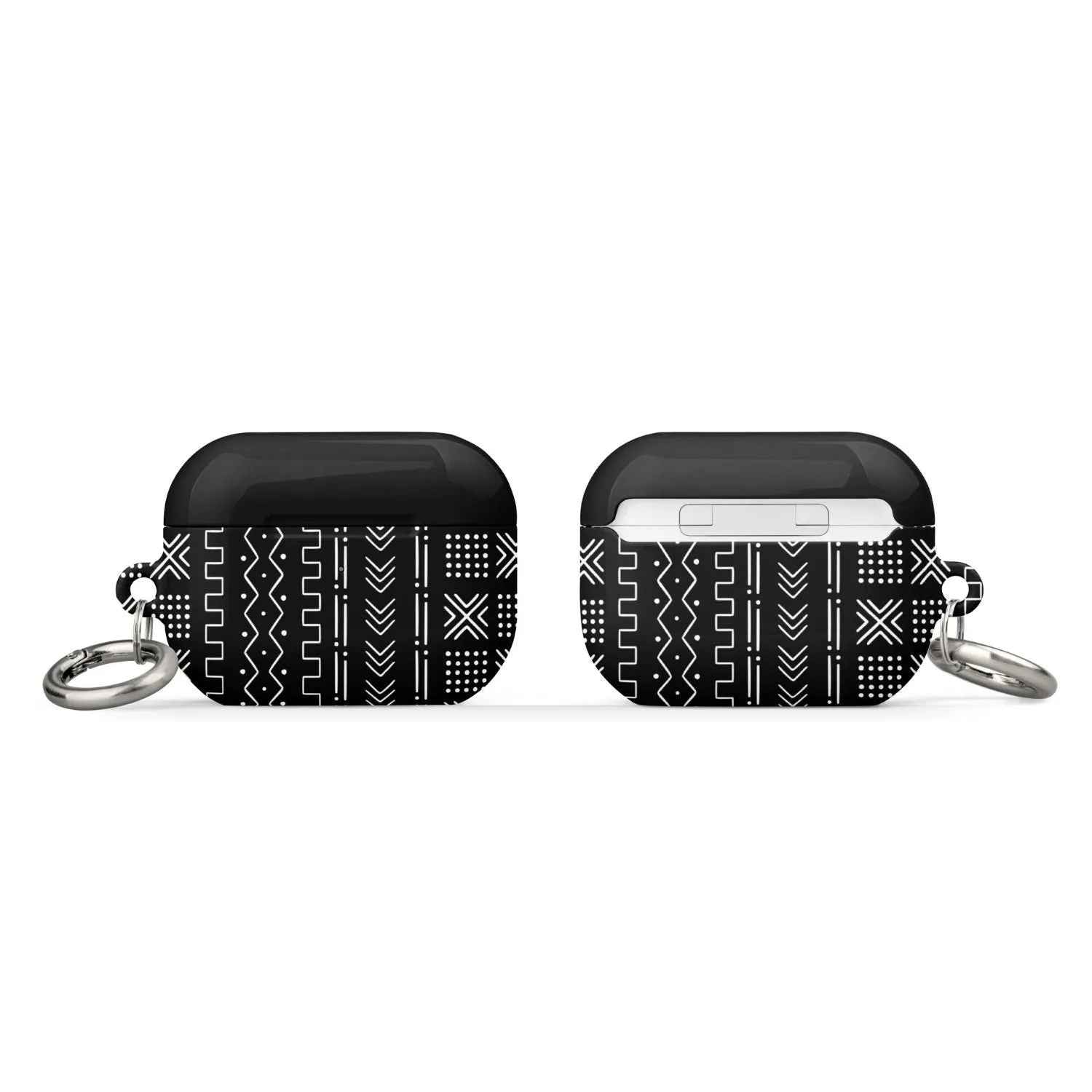 Black Mud Cloth AirPod Pro 2 Case - The Global Wanderer