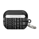 Black Mud Cloth AirPod Pro 2 Case - The Global Wanderer