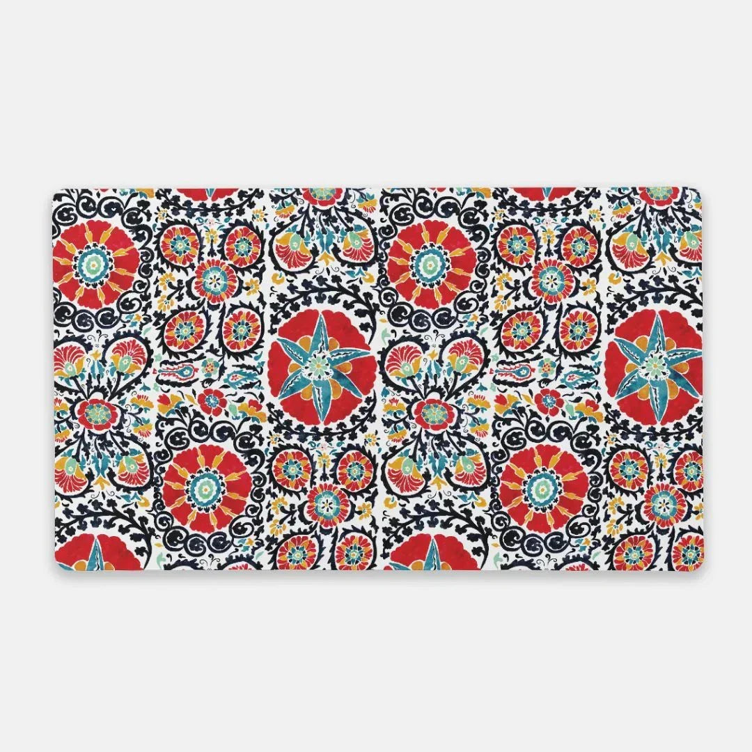 Bukhara Suzani Desk Mat - The Global Wanderer