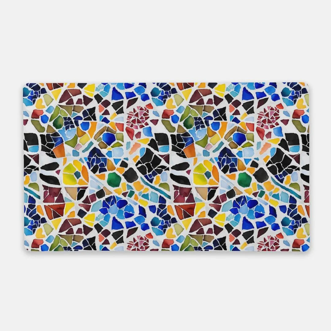 Cadaqués Bohemian Mosaic Desk Mat - The Global Wanderer