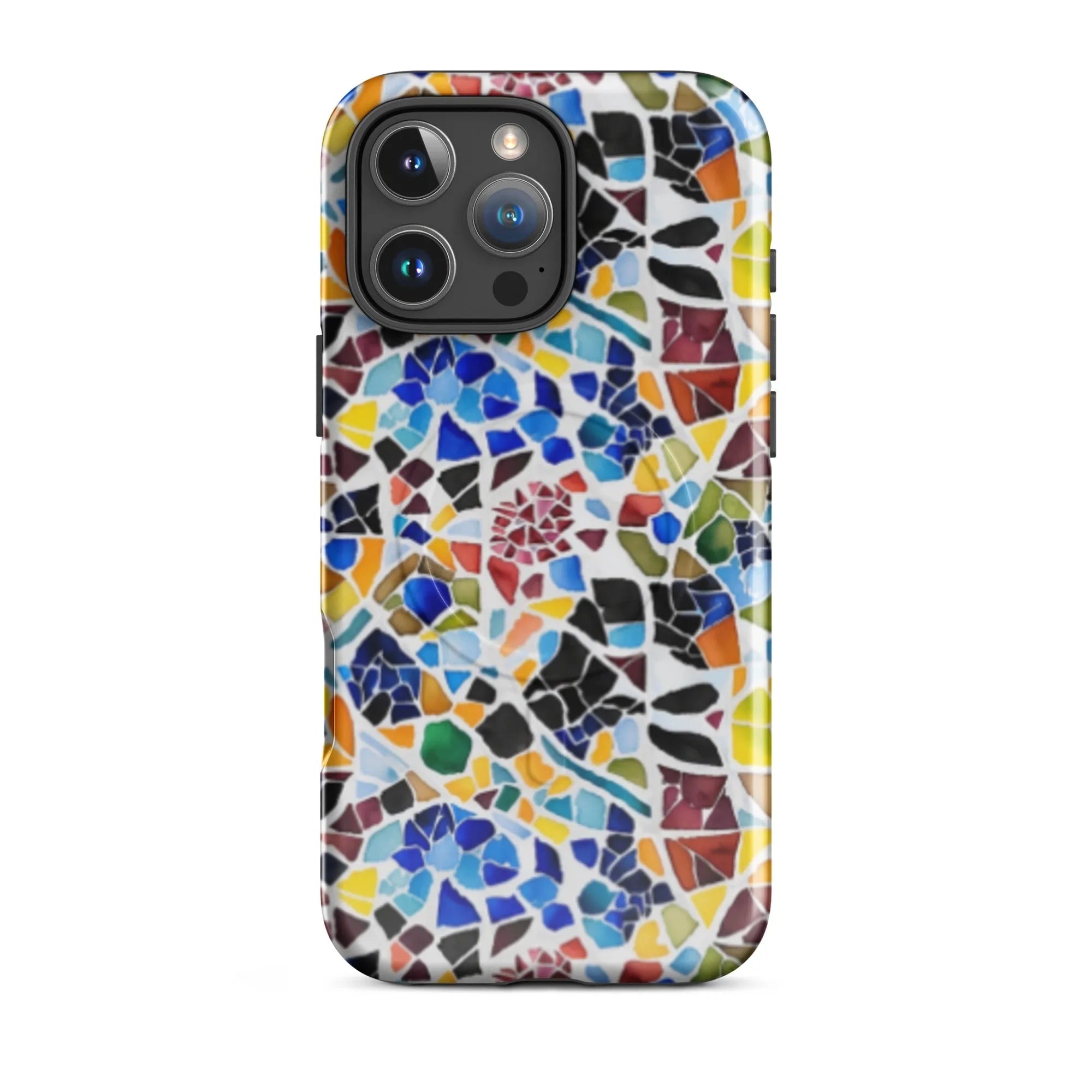Cadaqués Bohemian Mosaic MagSafe iPhone Case - The Global Wanderer