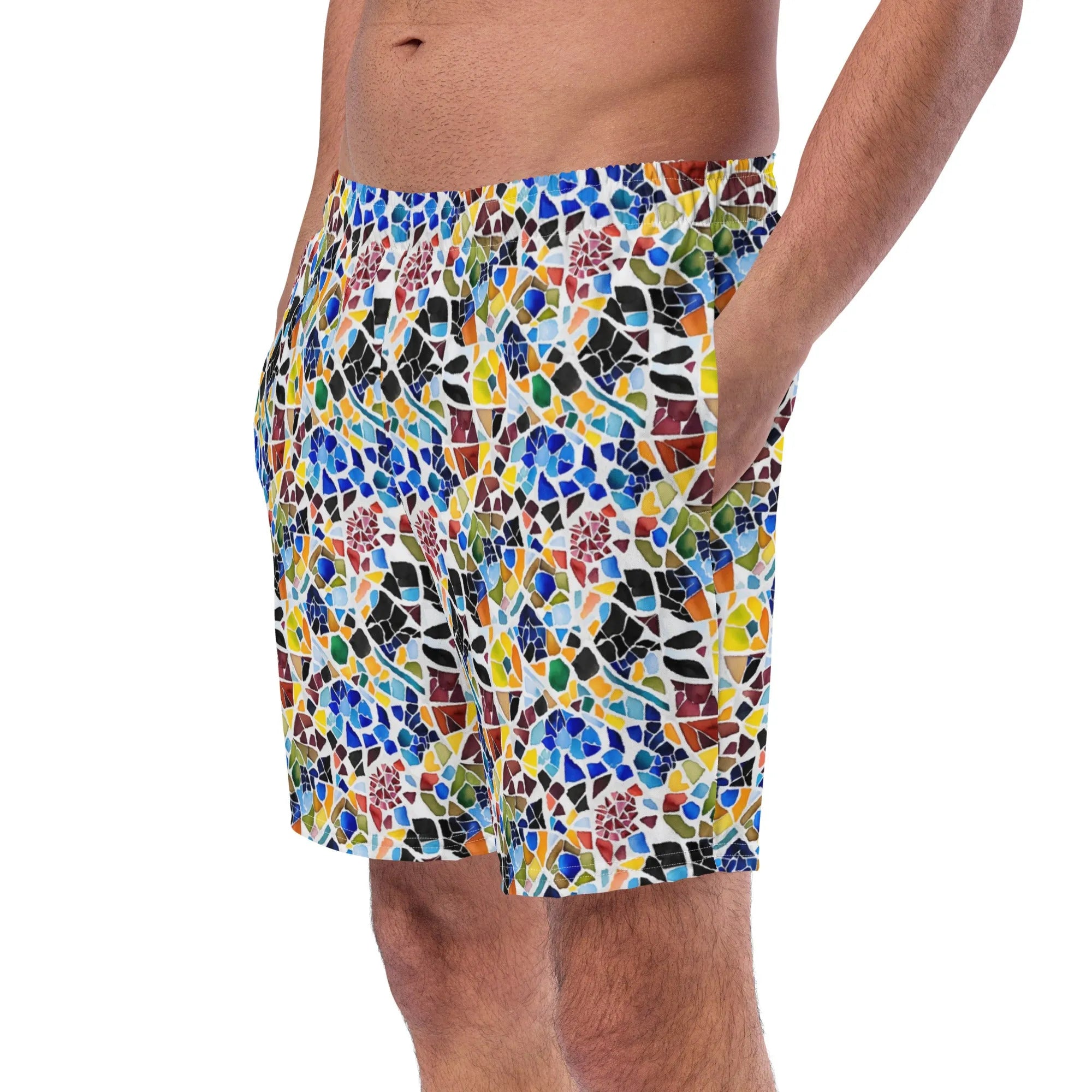 Cadaqués Bohemian Mosaic Recycled Swim Trunks - The Global Wanderer