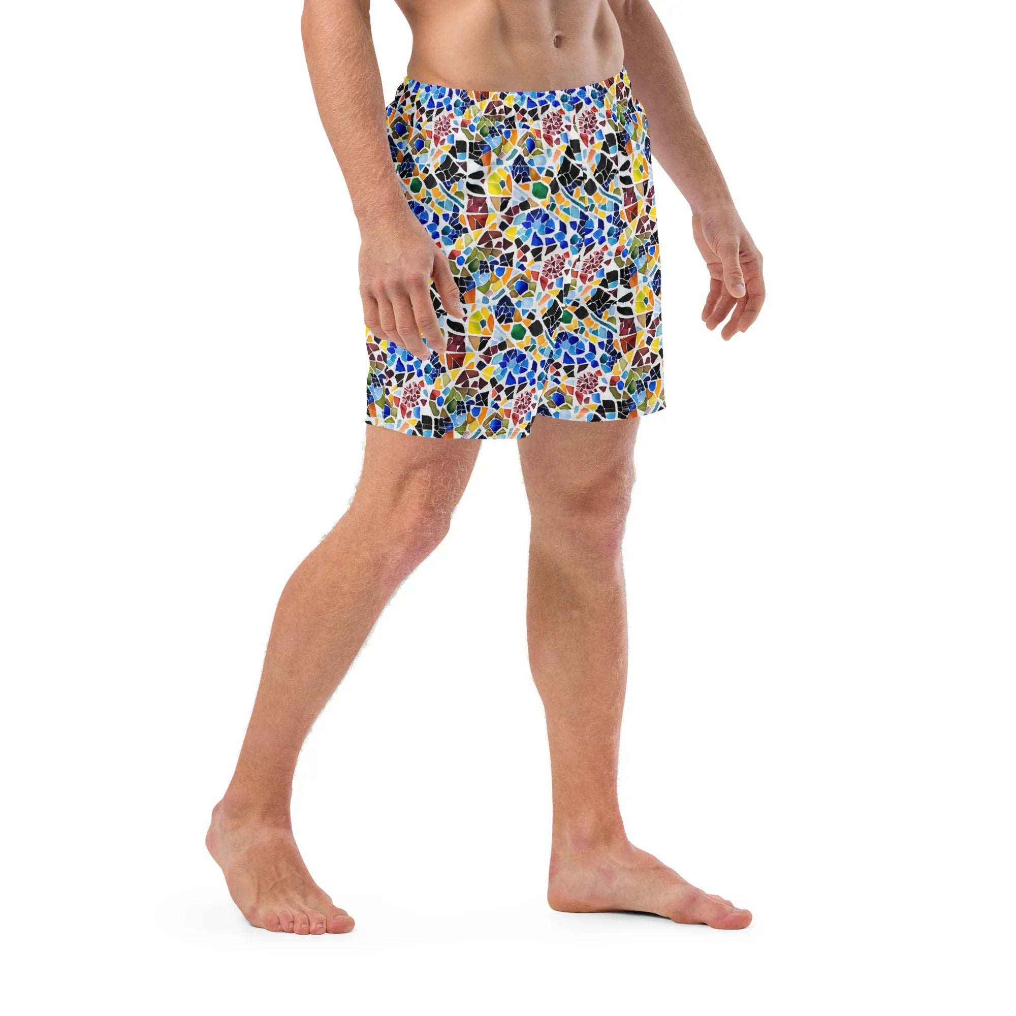 Cadaqués Bohemian Mosaic Recycled Swim Trunks - The Global Wanderer