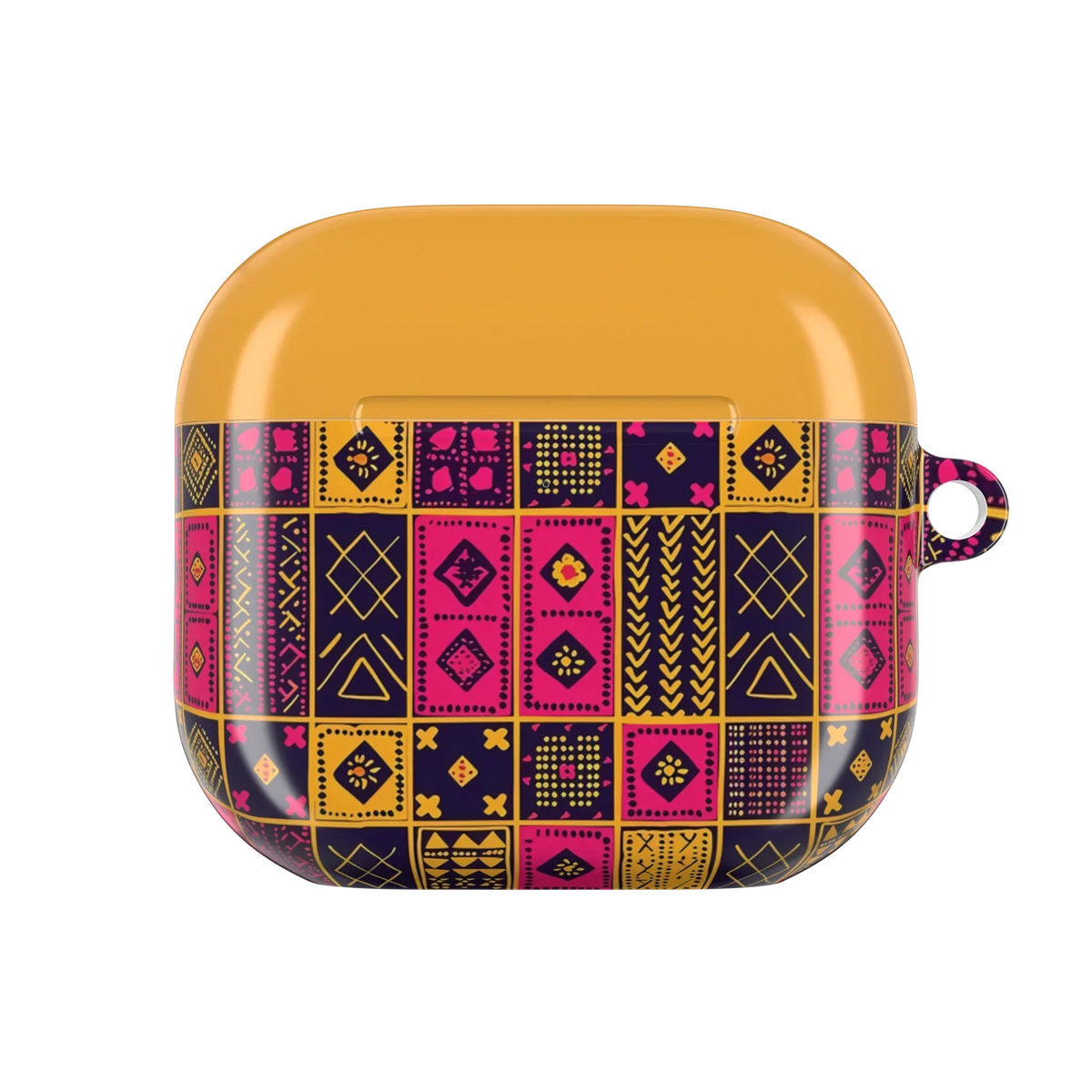 Cape Coast Bloom Kente Cloth AirPods 4 Case - The Global Wanderer