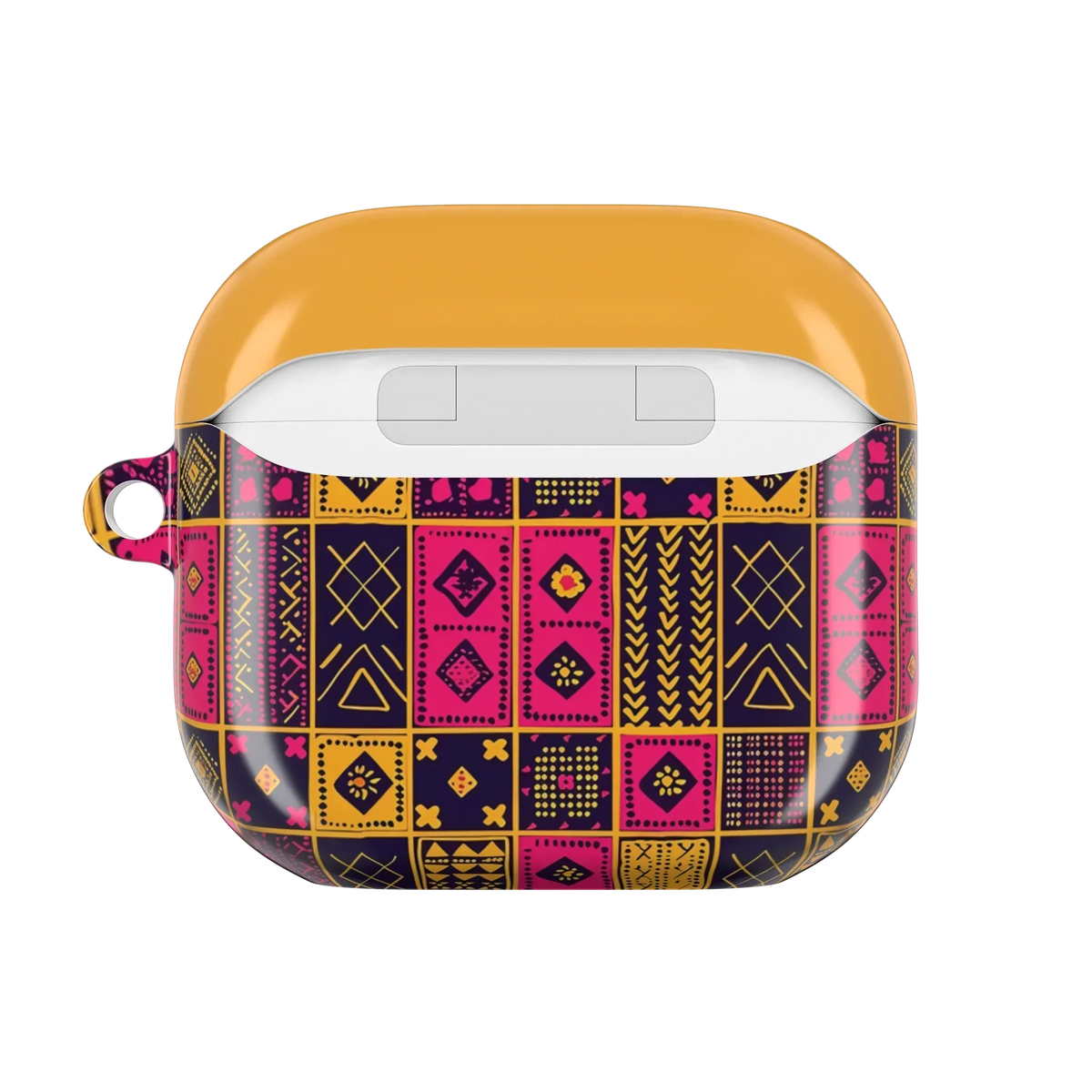 Cape Coast Bloom Kente Cloth AirPods 4 Case - The Global Wanderer