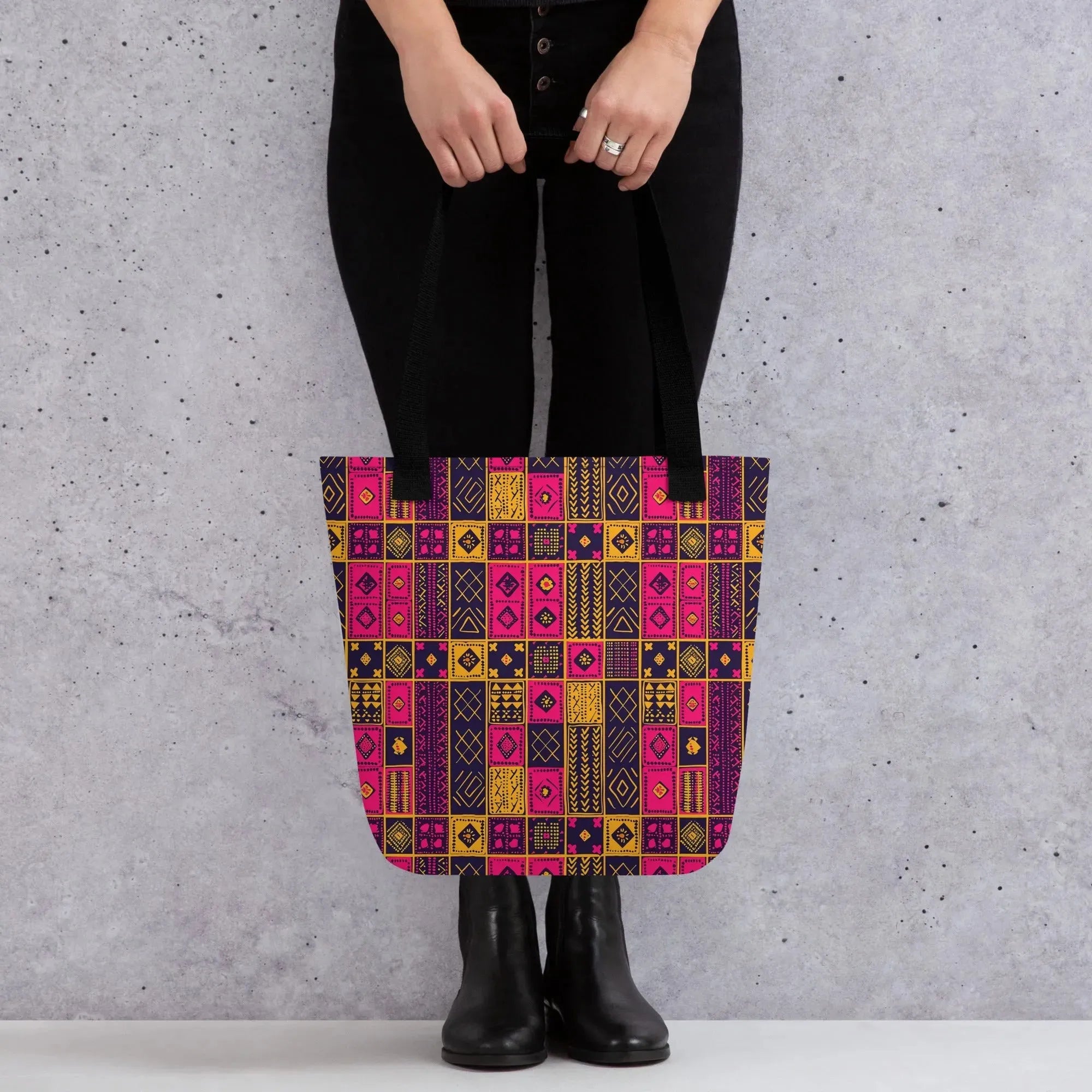 Ghanaian Kente Cloth Tote Bag - The Global Wanderer