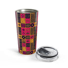 Cape Coast Bloom Kente Cloth Tumbler - The Global Wanderer