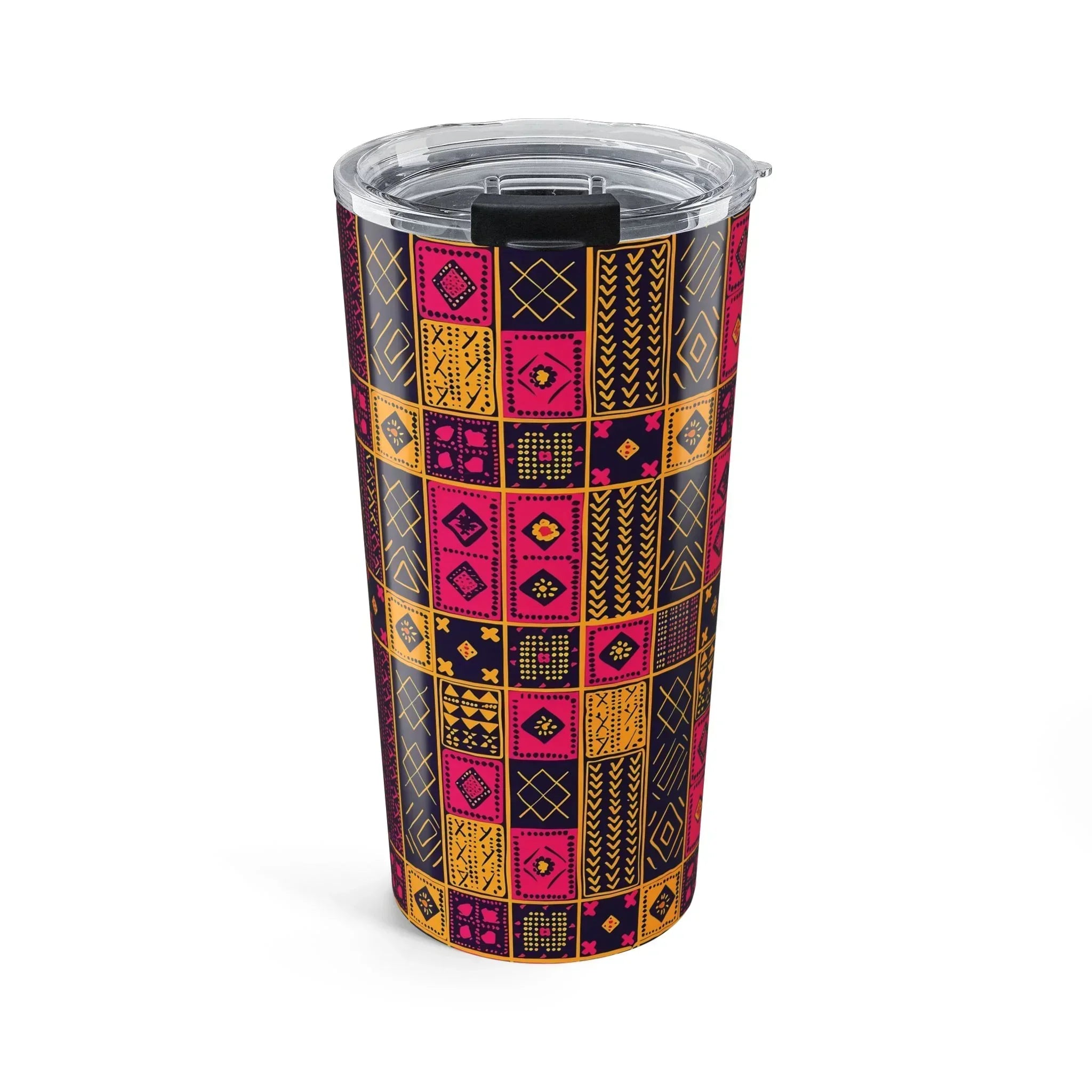 Cape Coast Bloom Kente Cloth Tumbler - The Global Wanderer