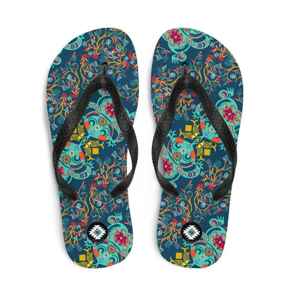 Chinese Folk Art Flip Flops - The Global Wanderer